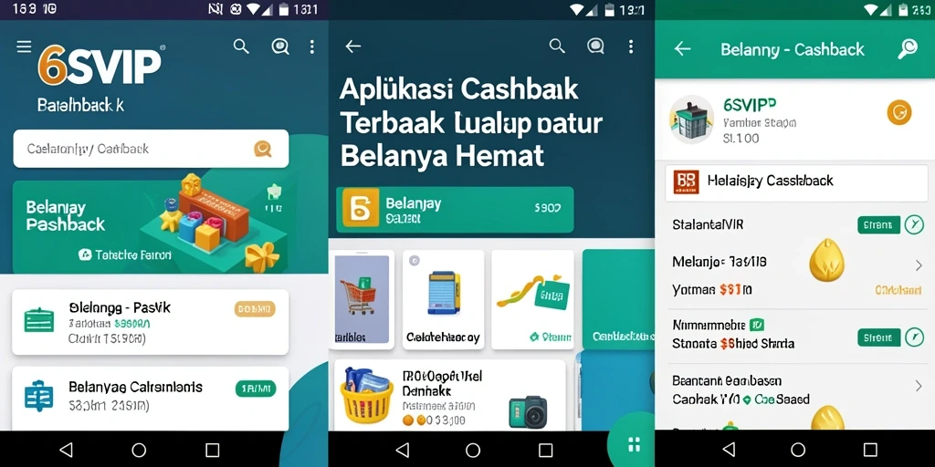 Antarmuka pengguna 6SVIP yang menarik untuk Cashback.