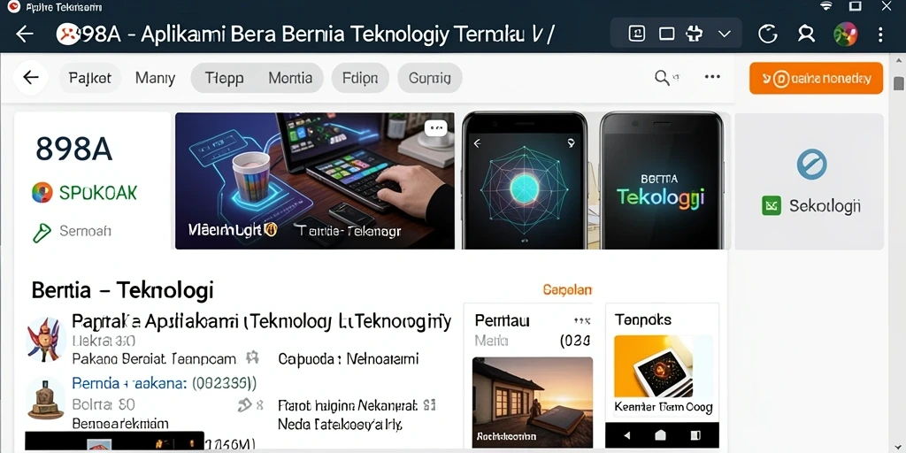 Tampilan antarmuka aplikasi 898A yang modern dan informatif.