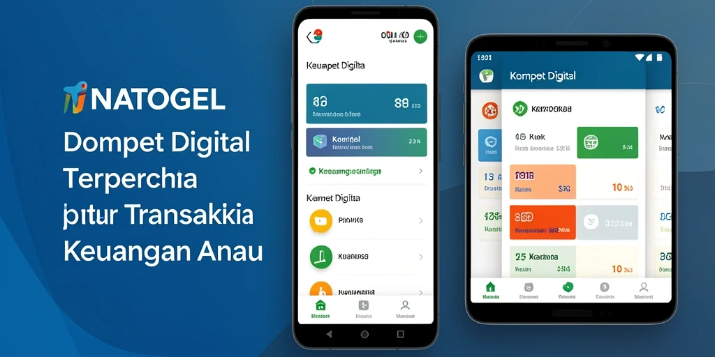 Tampilan antarmuka aplikasi Dompet Digital INATOGEL yang modern dan intuitif.