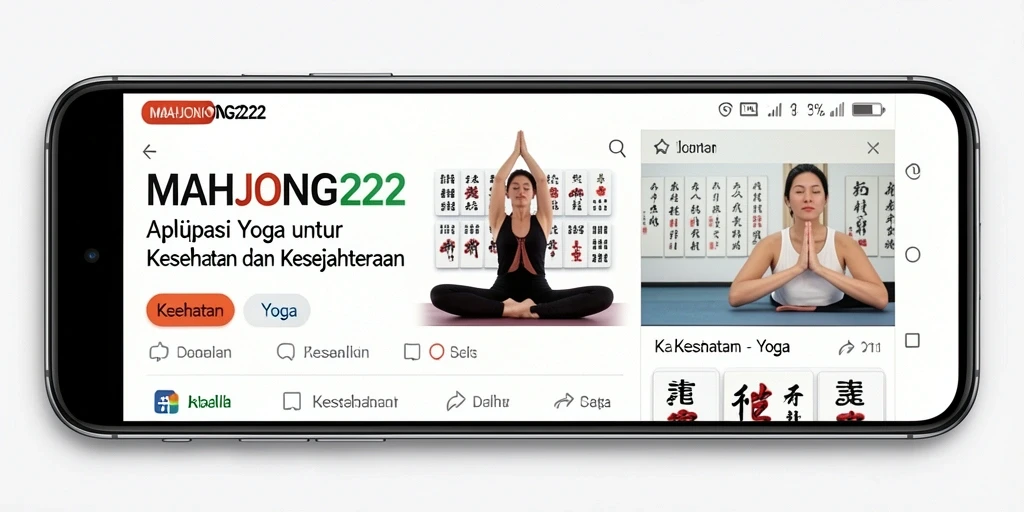 Antarmuka utama MAHJONG222 yang menampilkan sesi Yoga dan meditasi.