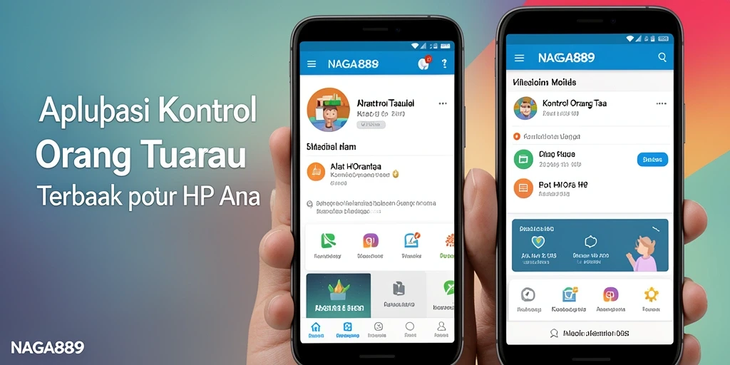 Antarmuka NAGA889 yang user-friendly untuk kontrol orang tua.