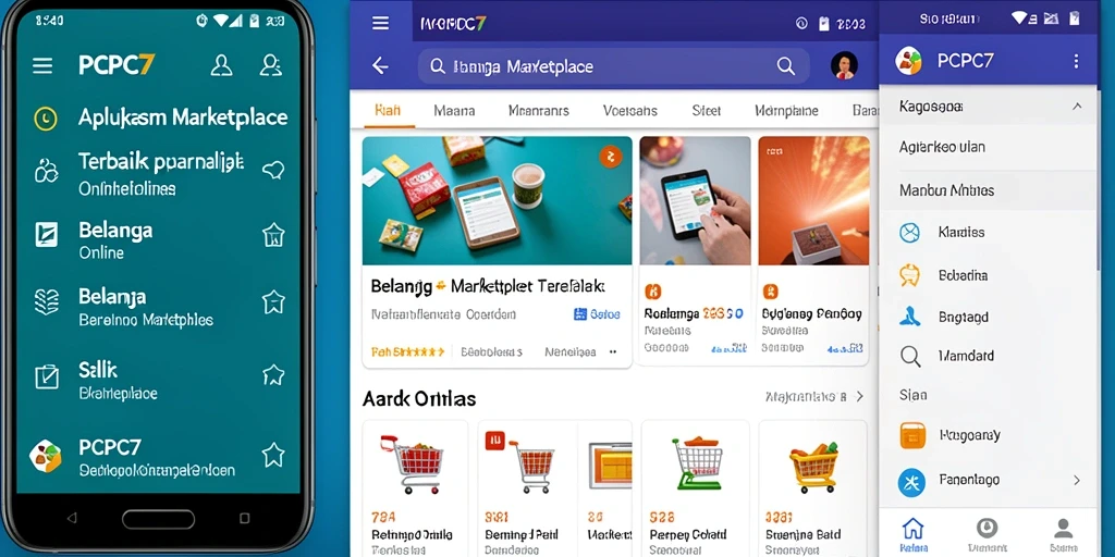 Tampilan antarmuka PCPC7 yang user-friendly untuk belanja online.